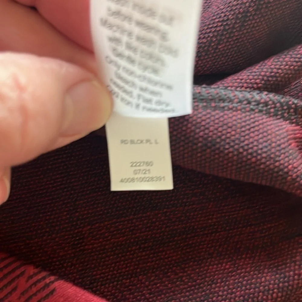 NWT Kohls SO Junior Plaid Wrap Skirt with Tabs on Side Size L Unlined Red Black